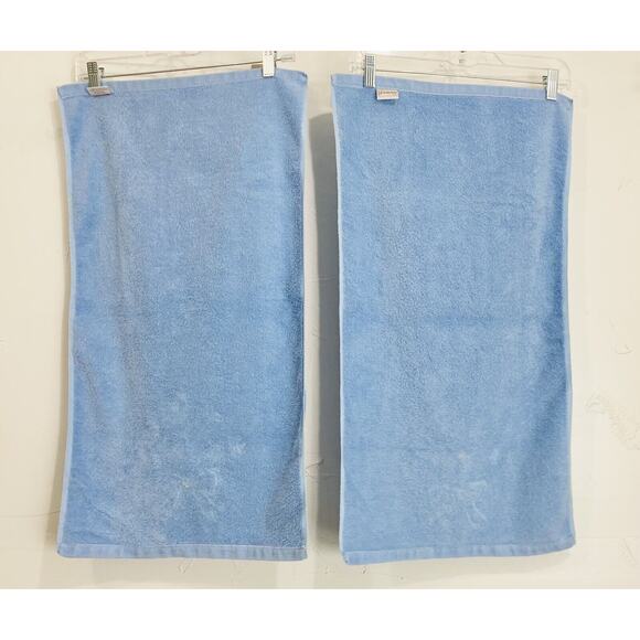 Vintage Springmaid Avanti Towel Set 5 Daisy Polka Dot Bow Blue Green Body Wash C - Picture 6 of 11